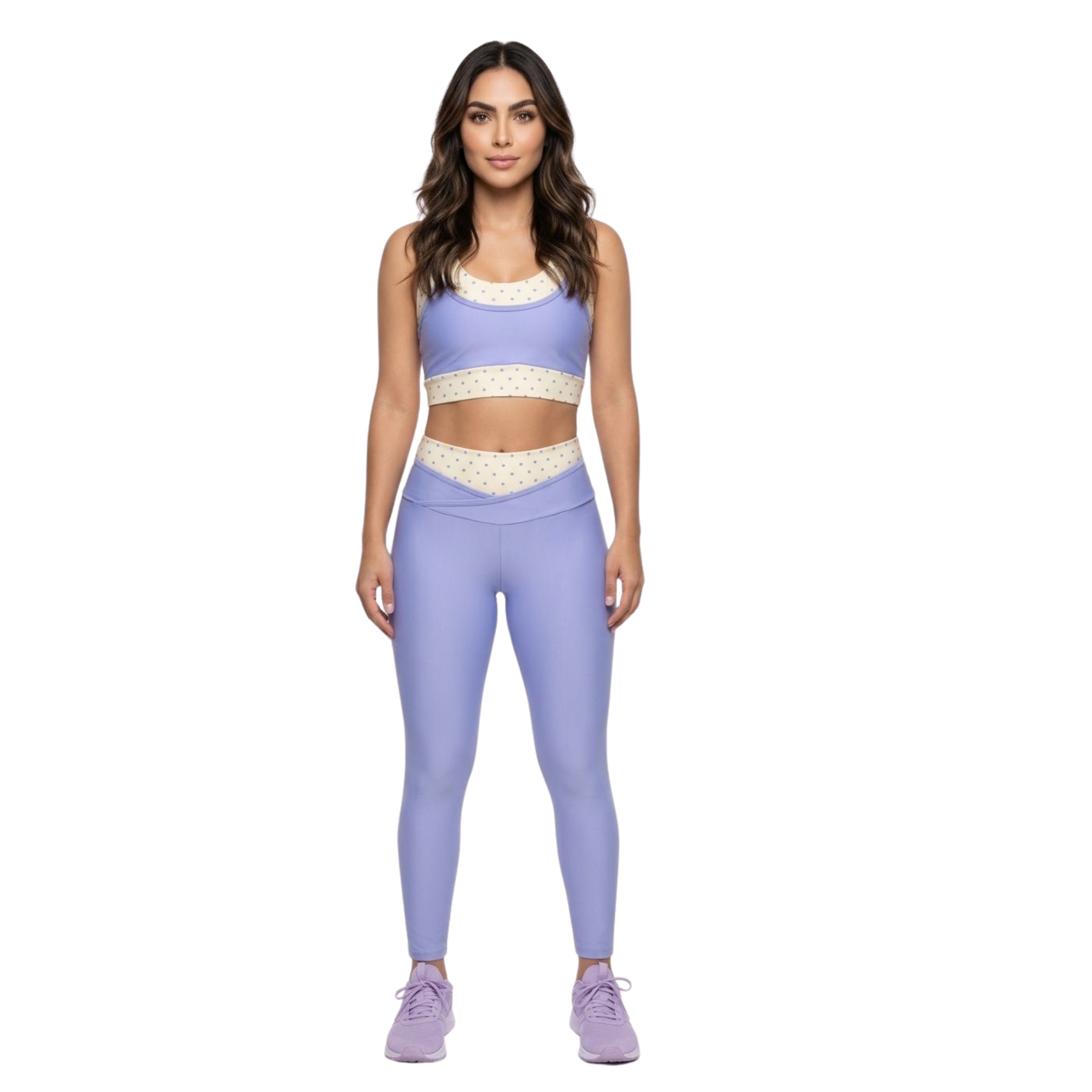 PURPLE DOTS SPORTS TRIO