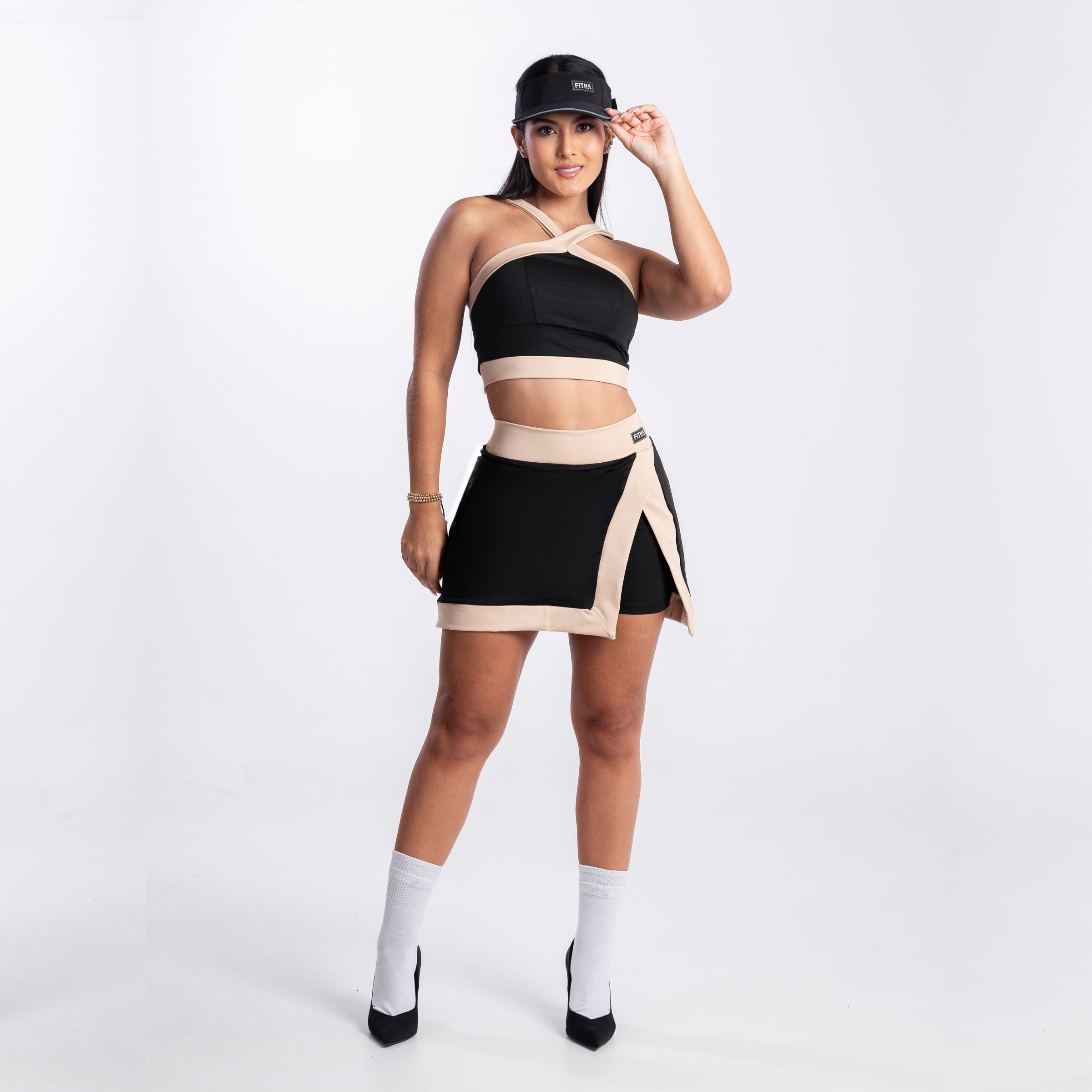 SET TOP CRUZADO Y FALDA