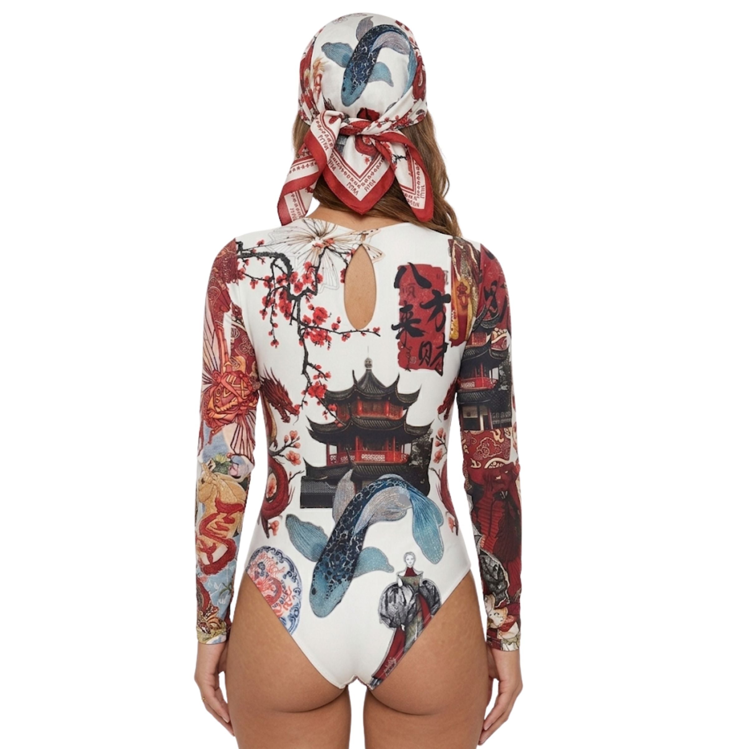 BODY AND KOREAN SCARF