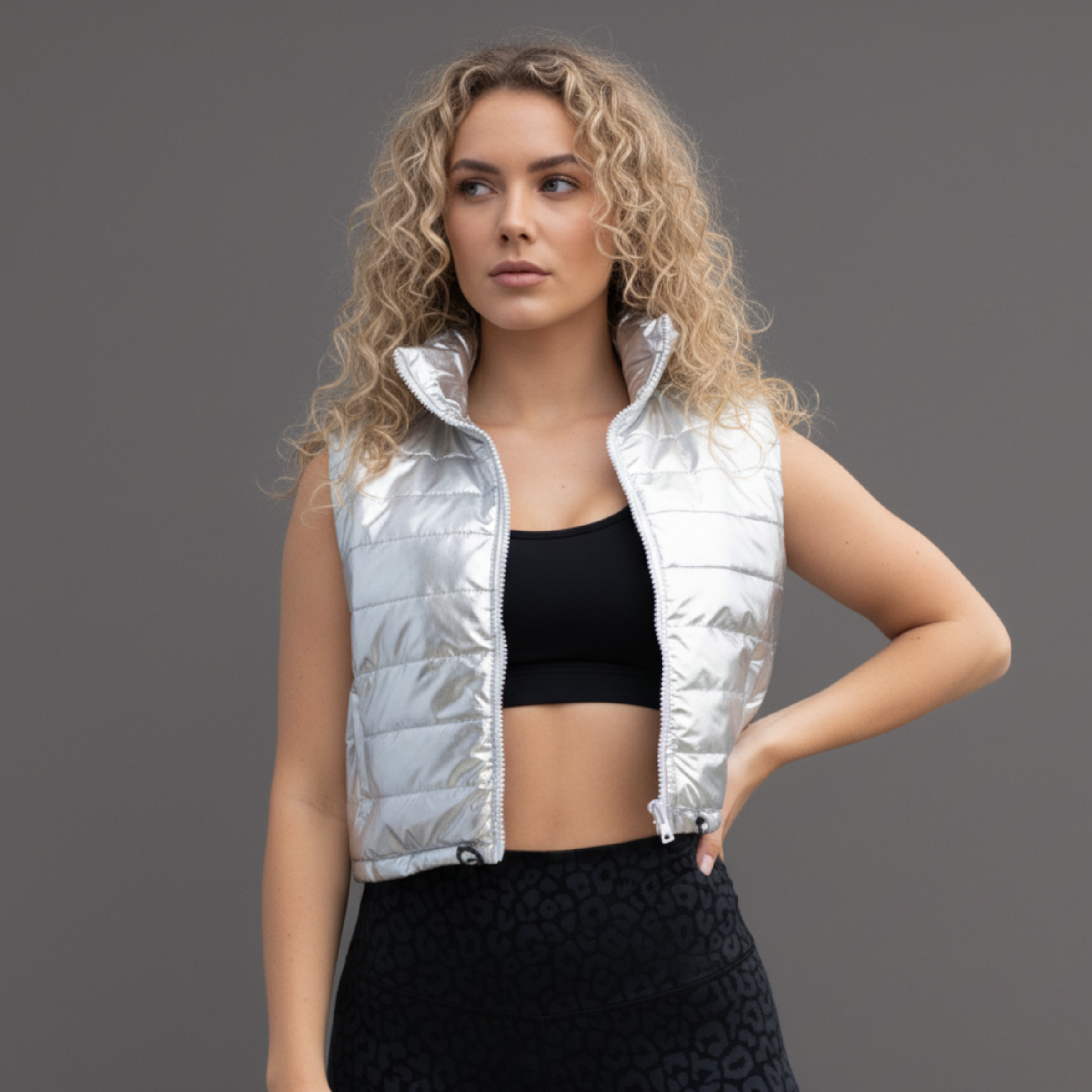 METALLIC VEST