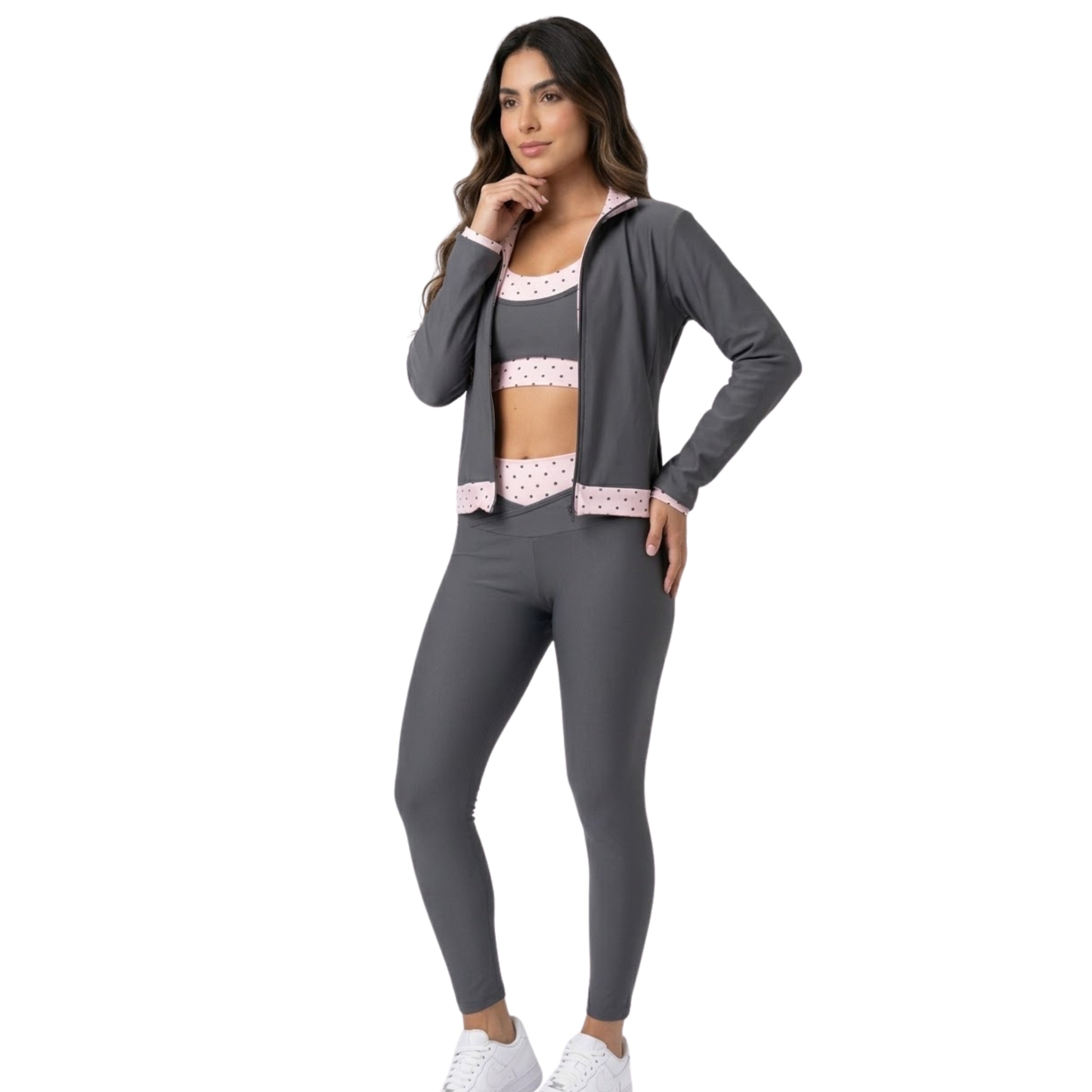 SPORTS TRIO GREY DOTS