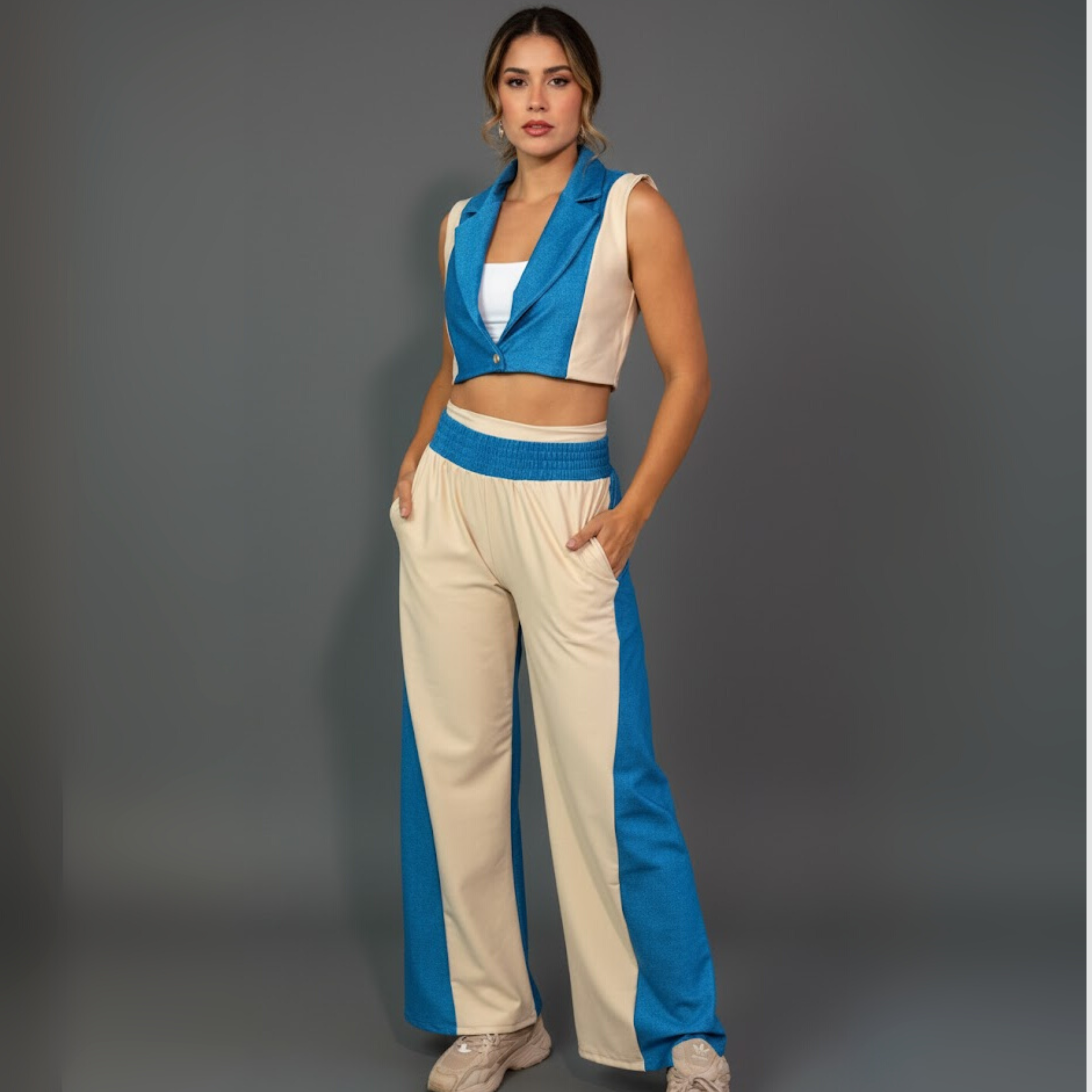 BICOLOR DENIM TRAVELER SET