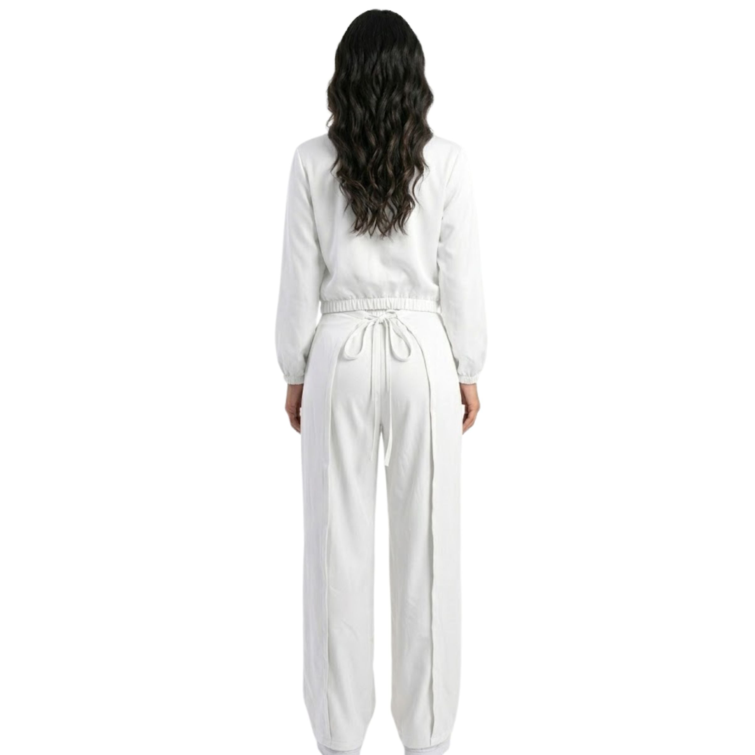 WHITE PAREO SET