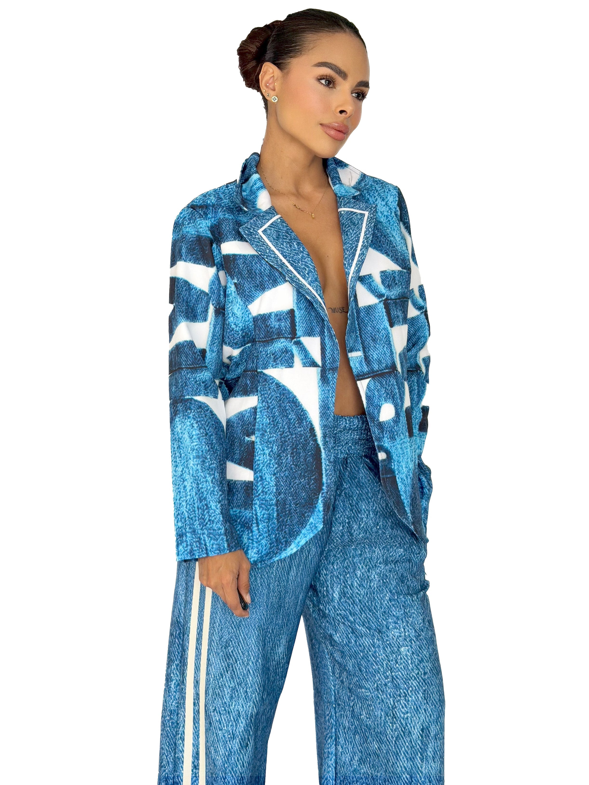 SET GLAMOUR DENIM BLUE