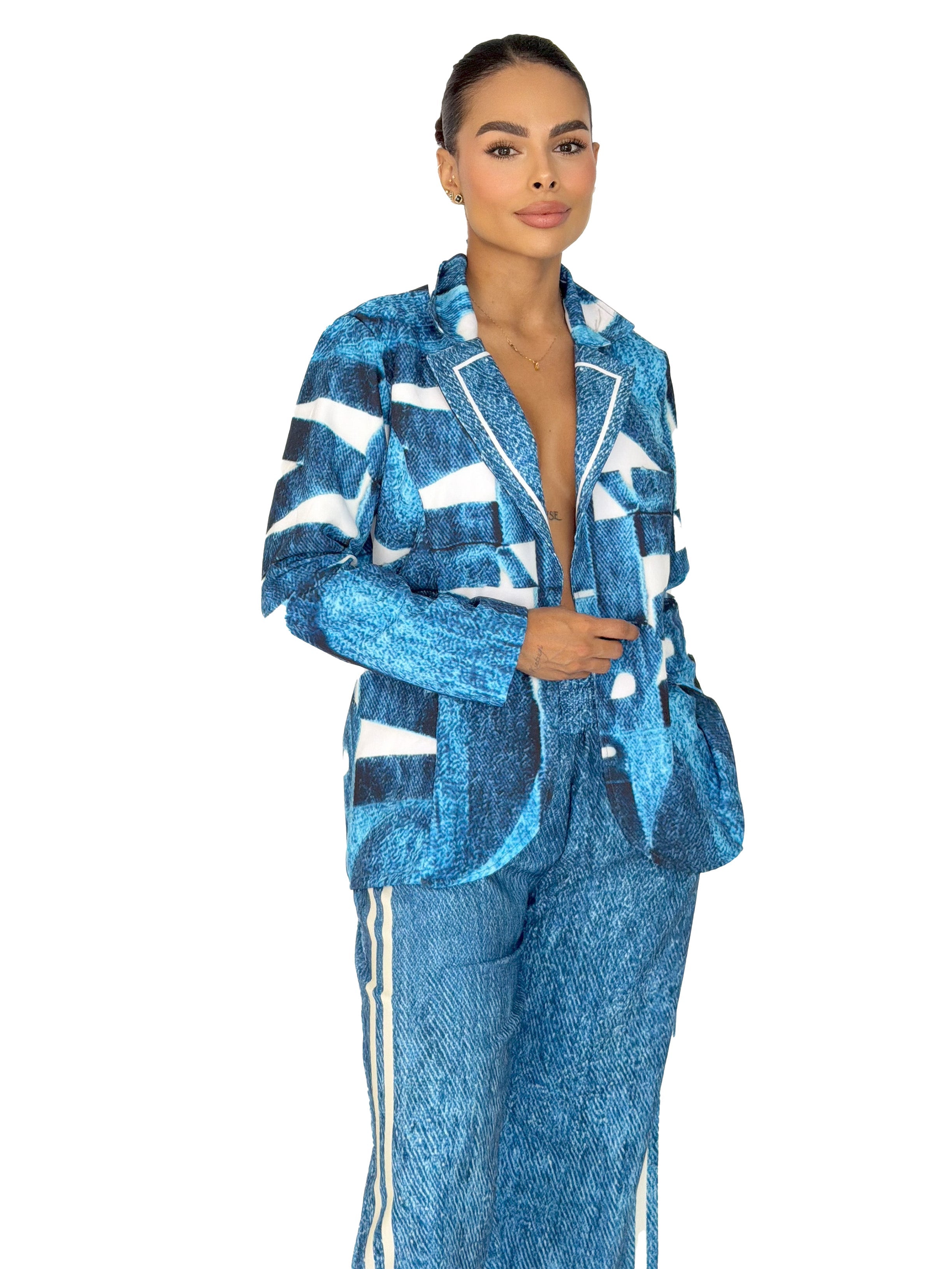 SET GLAMOUR DENIM BLUE