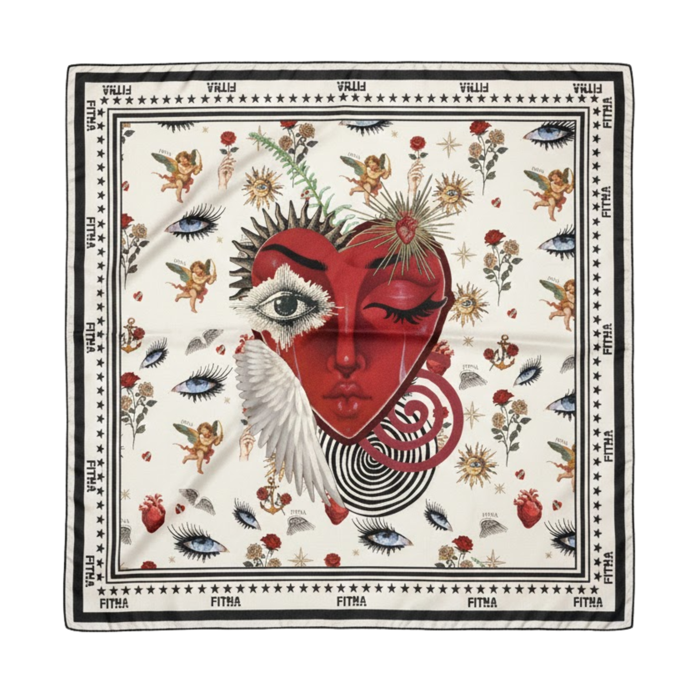 HEART BODYSUIT AND BANDANA