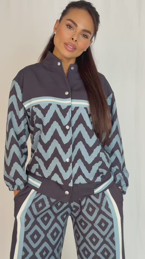 SET VIAJERO ROMBOS JEANS